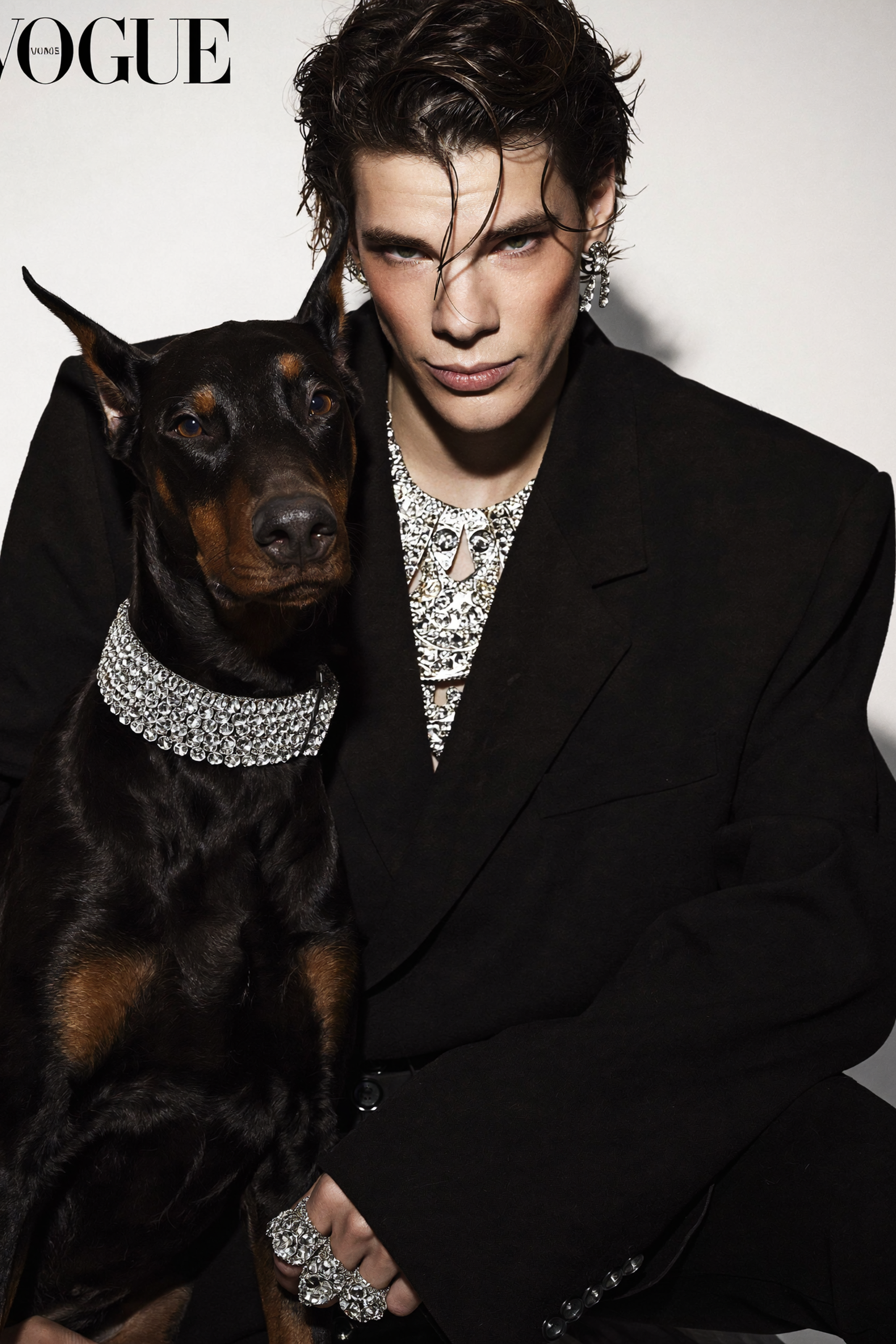 Двое — AI-эдиториал с доберманом | jl.art.ai.lab. Анна Карчмит — AI-художник. Эдиториал, нейрофотосессия и контент для fashion и beauty брендов