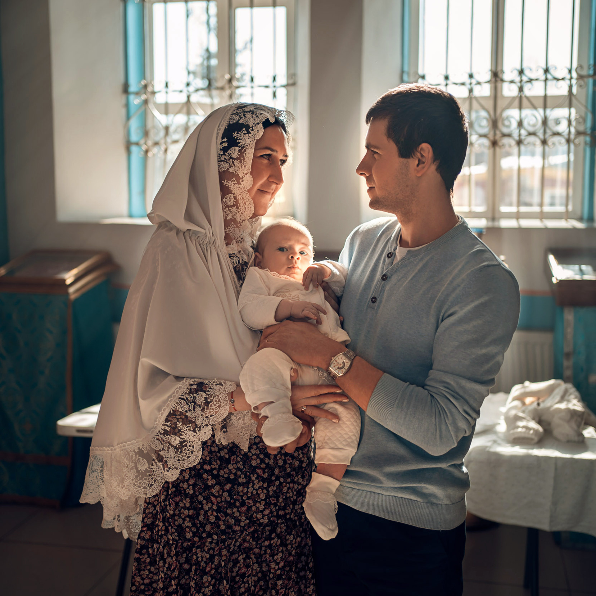 Крещение в Свято-Казанском храме с. Гремячее