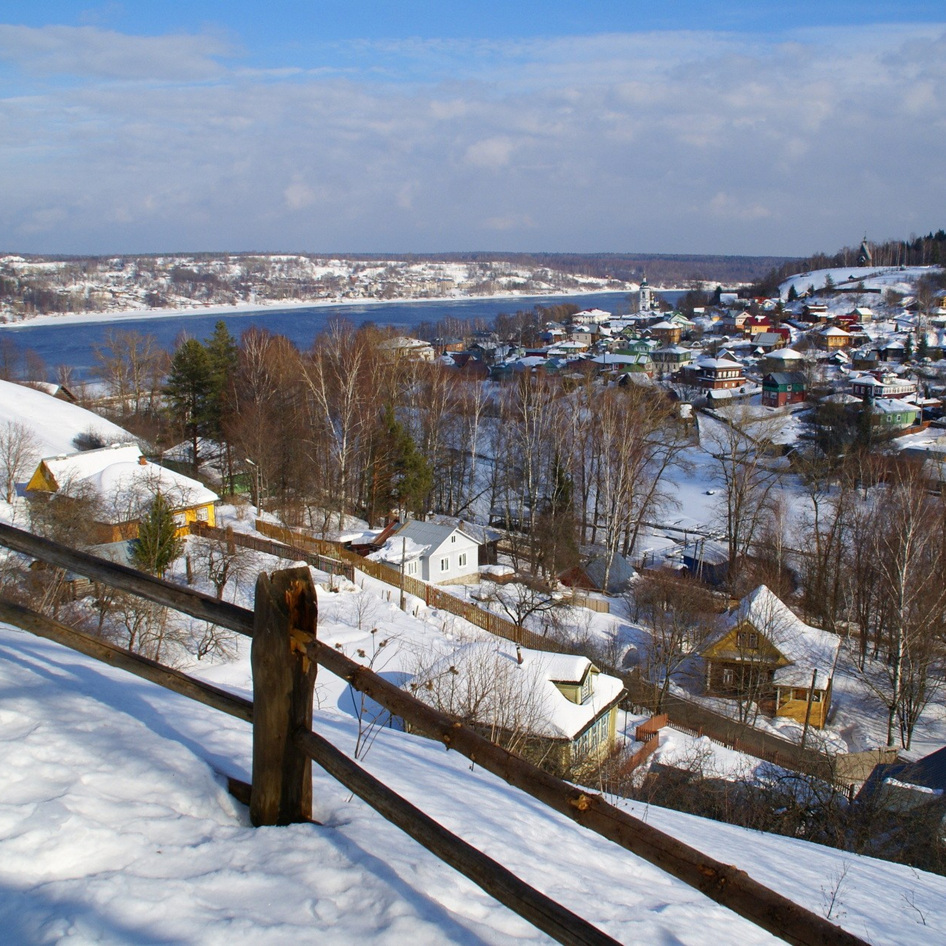 Плёс зимой, зимняя сказка, идея для зимних каникул