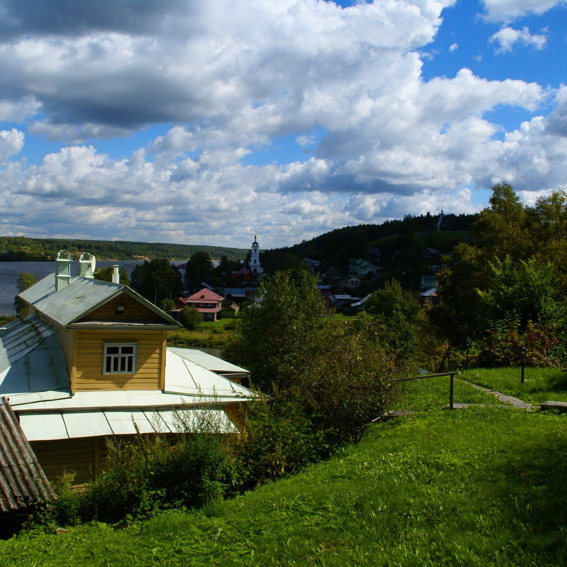 Плёс — лучший туристический город. Купить картину на холсте для интерьера|художник | дизайнер | архитектор Сергей Ратчин в Москве