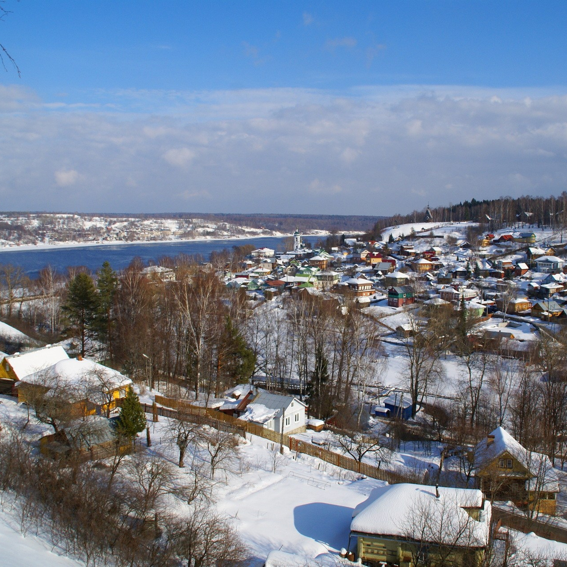 Плёс зимой, зимняя сказка, идея для зимних каникул