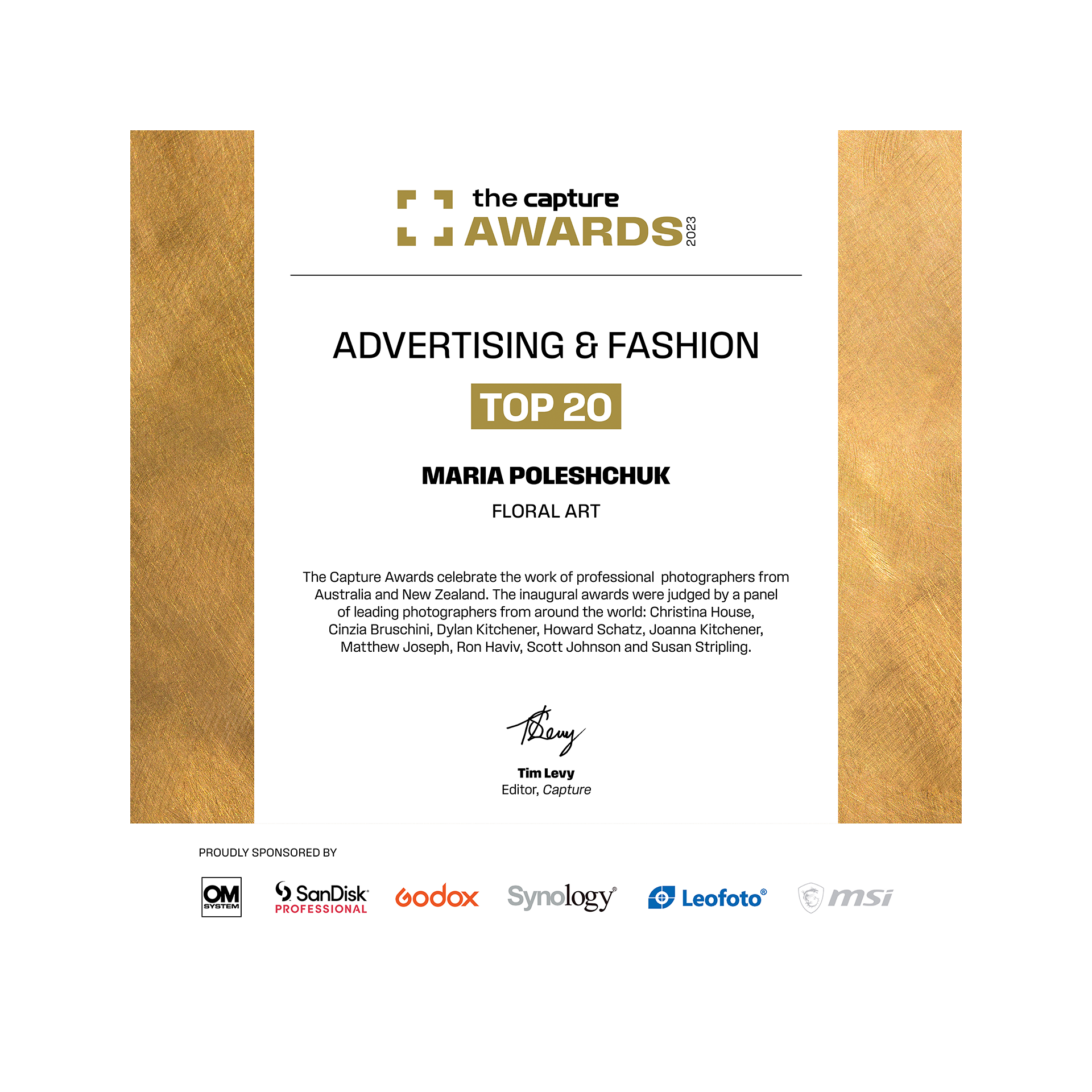 About. Maria Poleshchuk, commercial photographer in Sydney