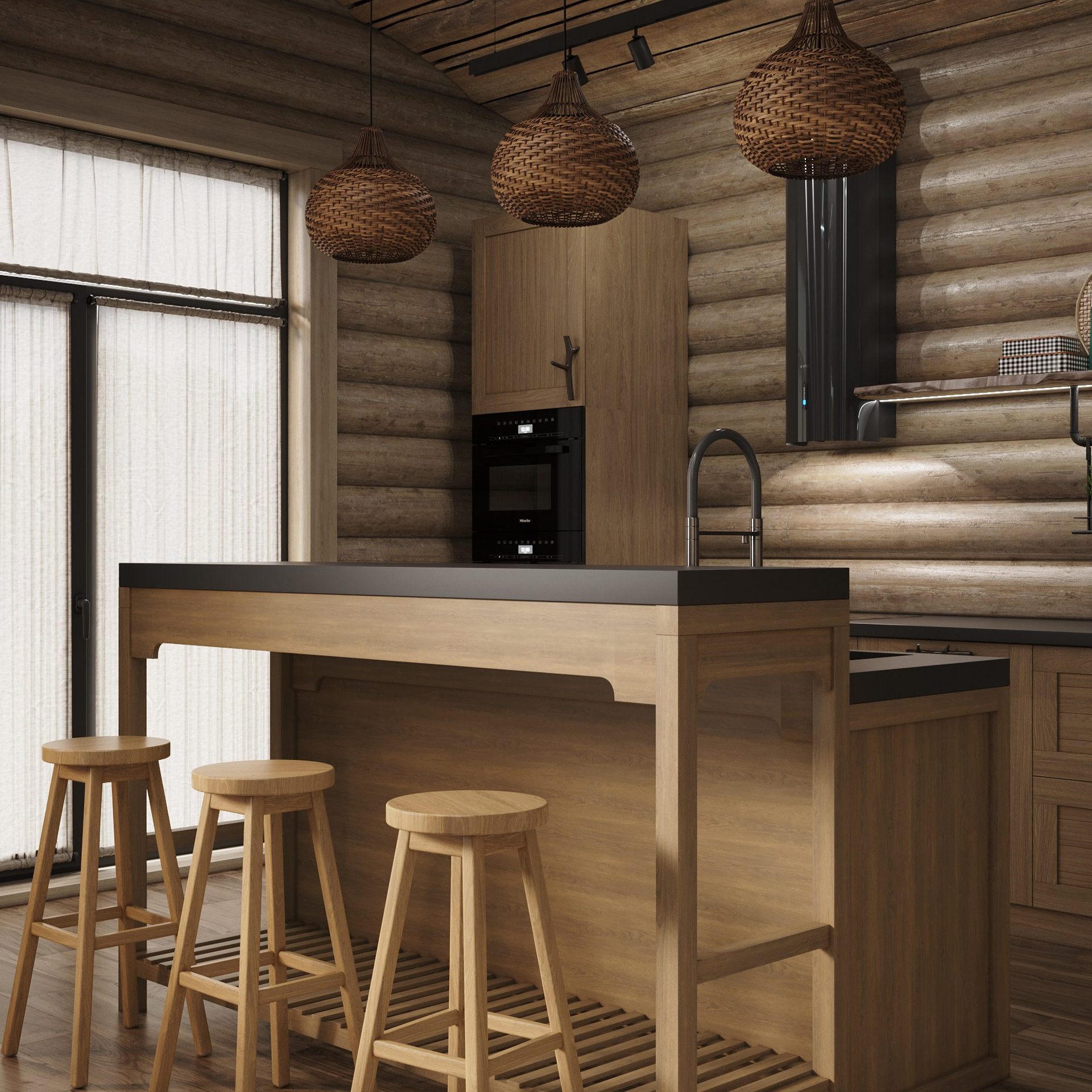 Хижина. LACONICA INTERIOR DESIGN