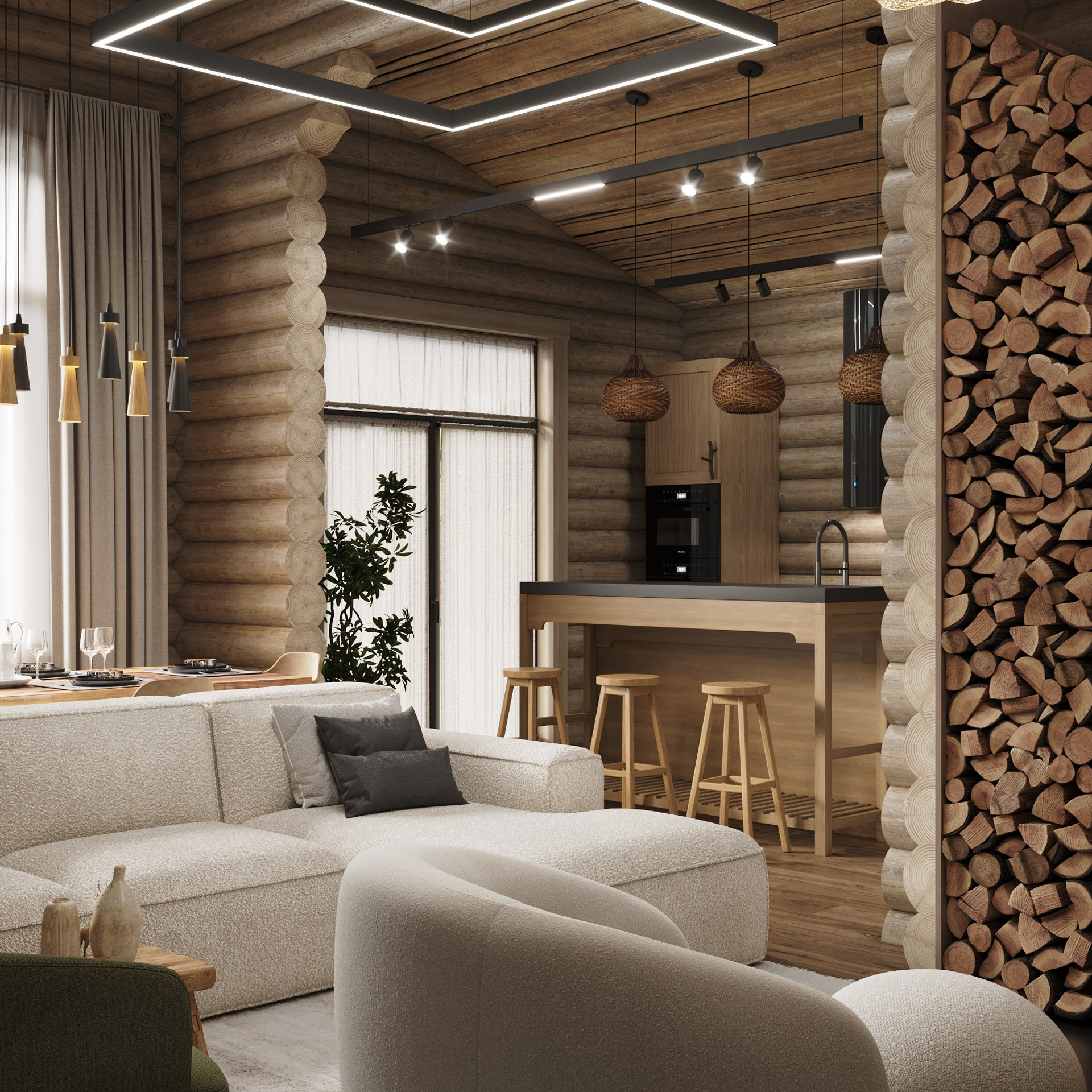 Хижина. LACONICA INTERIOR DESIGN