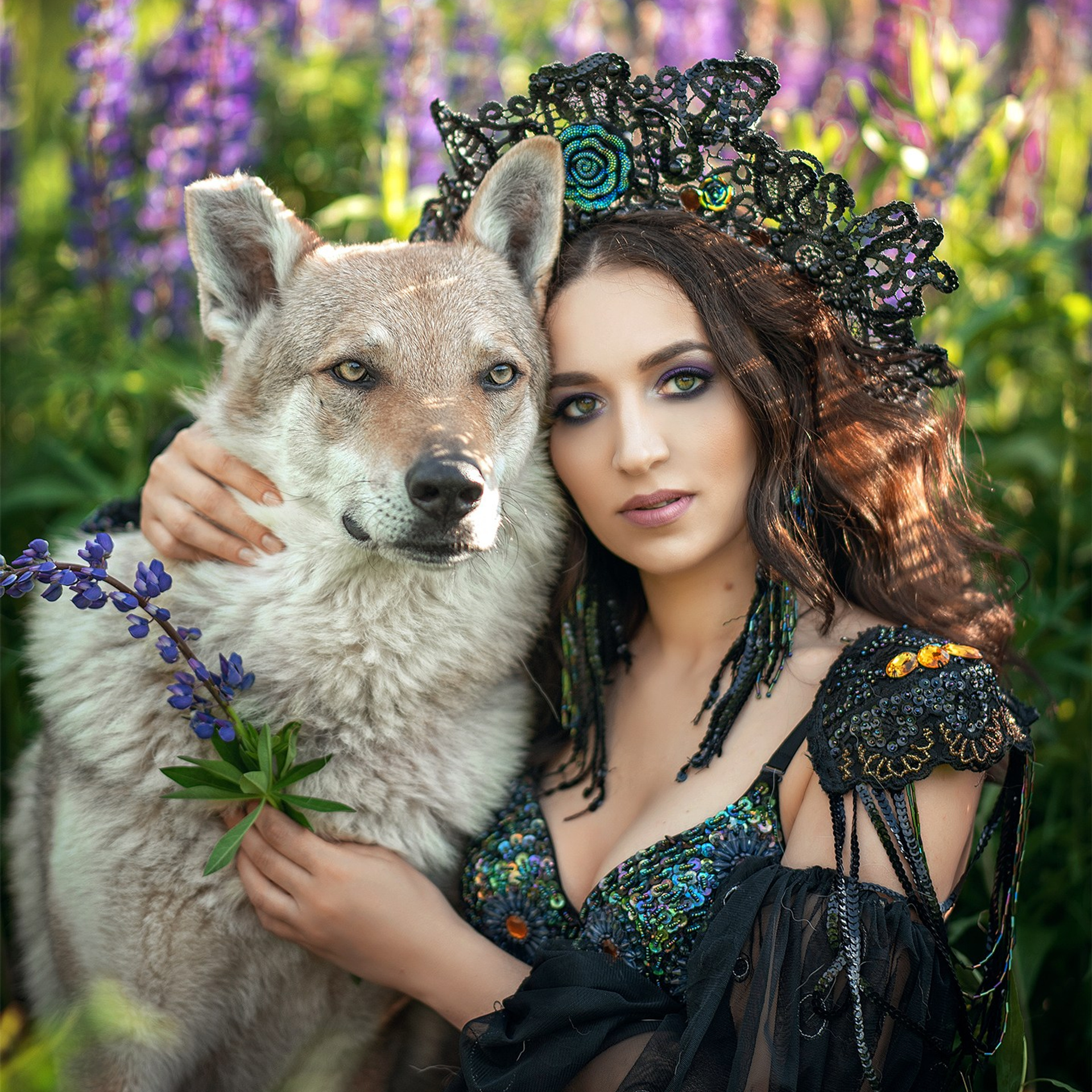 фотосессия с волком, волк для фотосессии, волчак, юлиана бевз, сказочная фотосессия, сказочная фотография, волшебная фотосессия, фотосессия с волком в москве, фотосессия в москве, оригинальная фотосессия москва, девушка с волком, девушка и волк