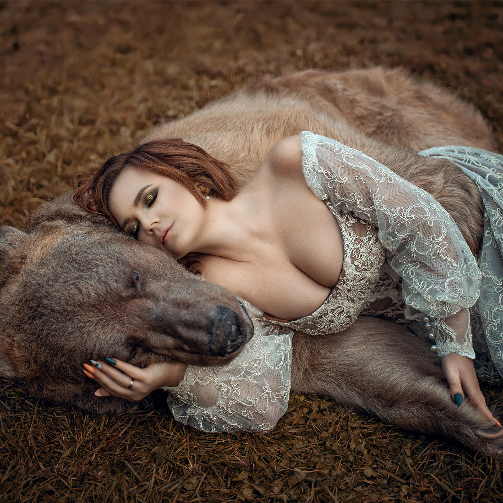 фотосессия с медведем, девушка и медведь, фото с медведем, ручной медведь, фотосессия с медведем москва, фотосессия с медведем в москве, фотограф юлиана бевз, юлиана бевз, медведь степан