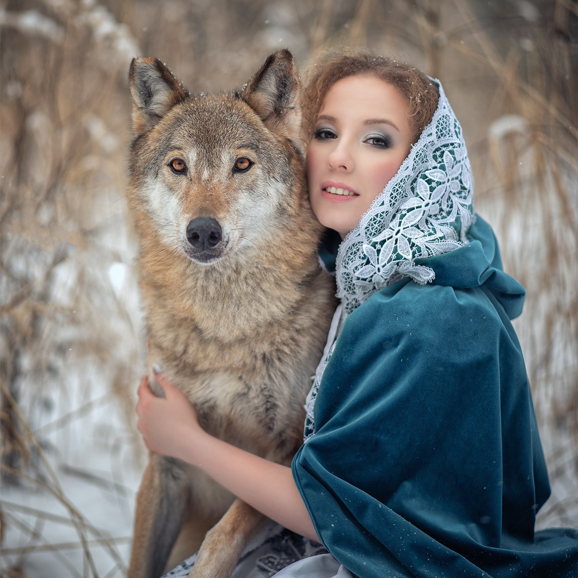 фотосессия с волчками, фотосессия с волками, фотосессия с волком москва, девушка с волком, фотосессия в москве