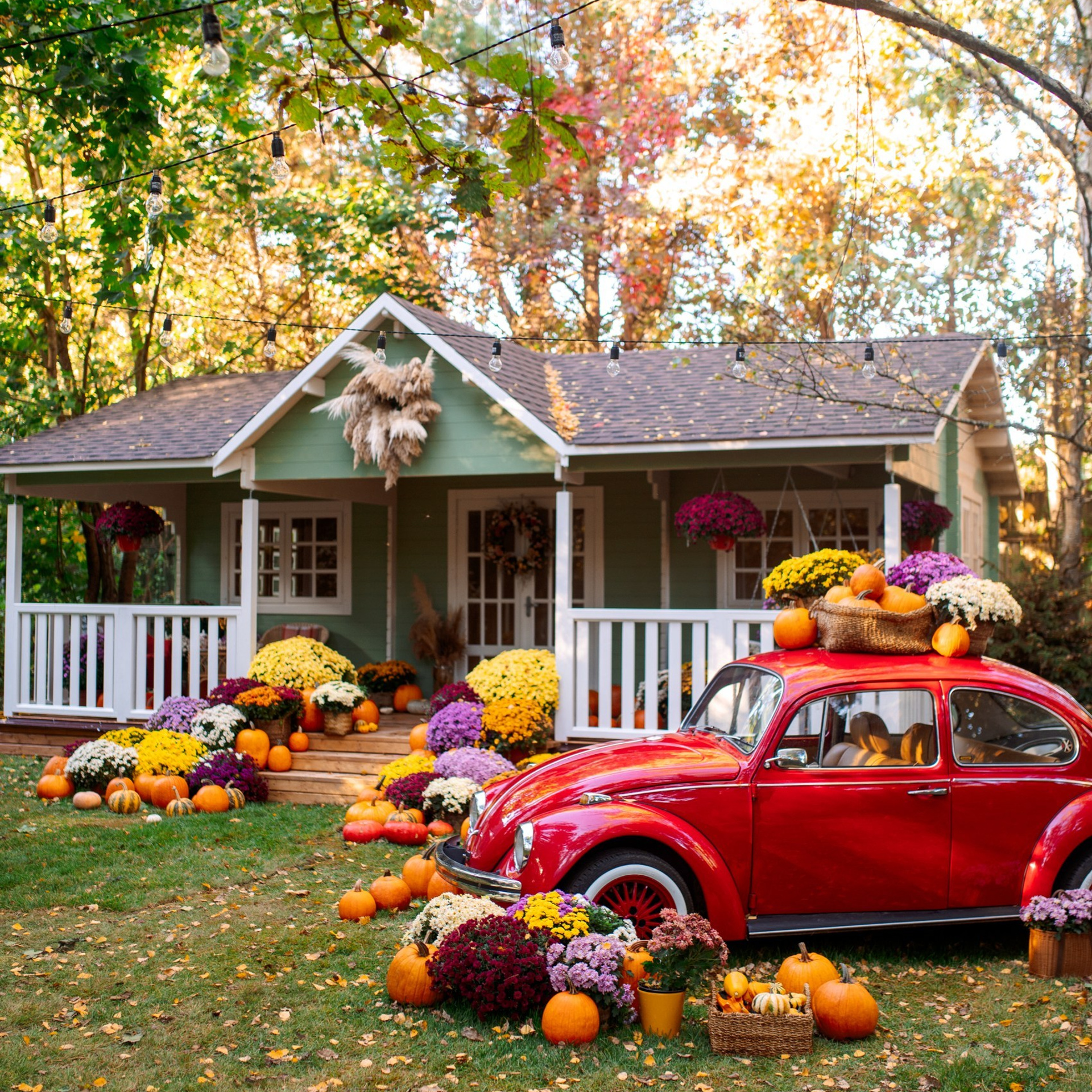 Фотодомик, семейная фотосессия, осенняя фотосессия, красивая фотостудия, фотостудия с цветами, фотосессия осенью