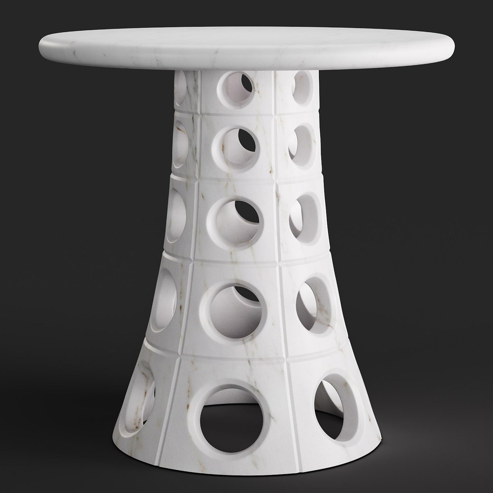 Taper circle side table by Global Views