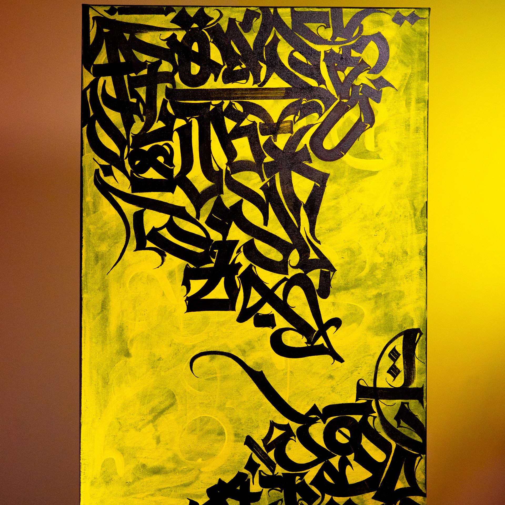 Каллиграфия на холстах со смыслом от Андрея Рэя (1)