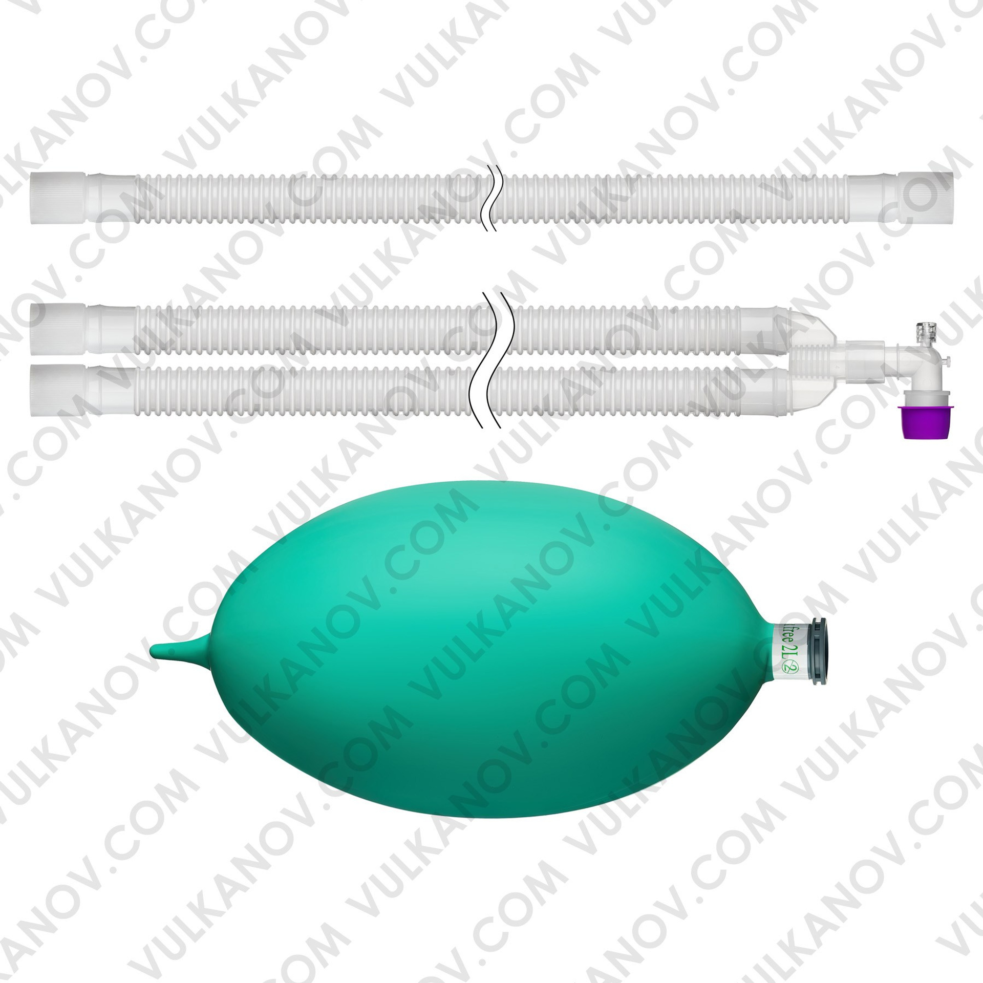 Контур анестезиологический взрослый + мешок + лимб