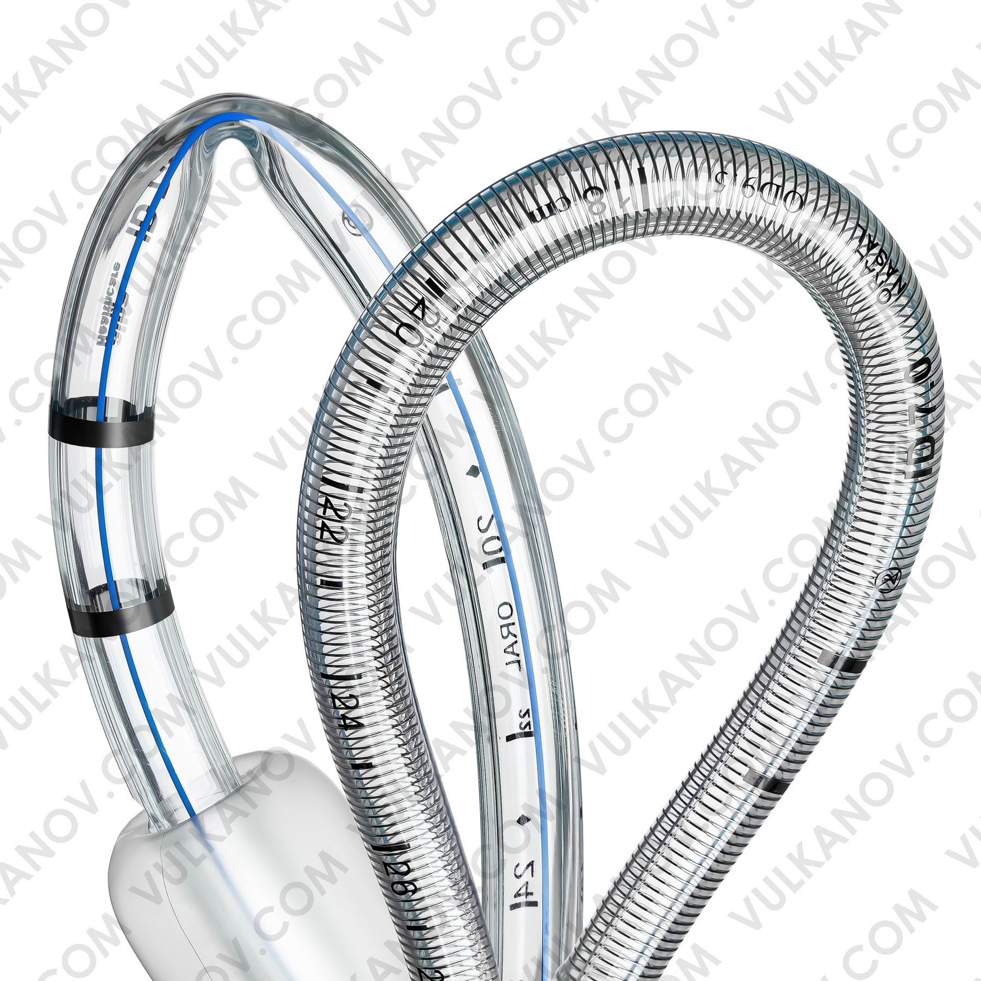 Сравнение перегиба ЭТТ трубок