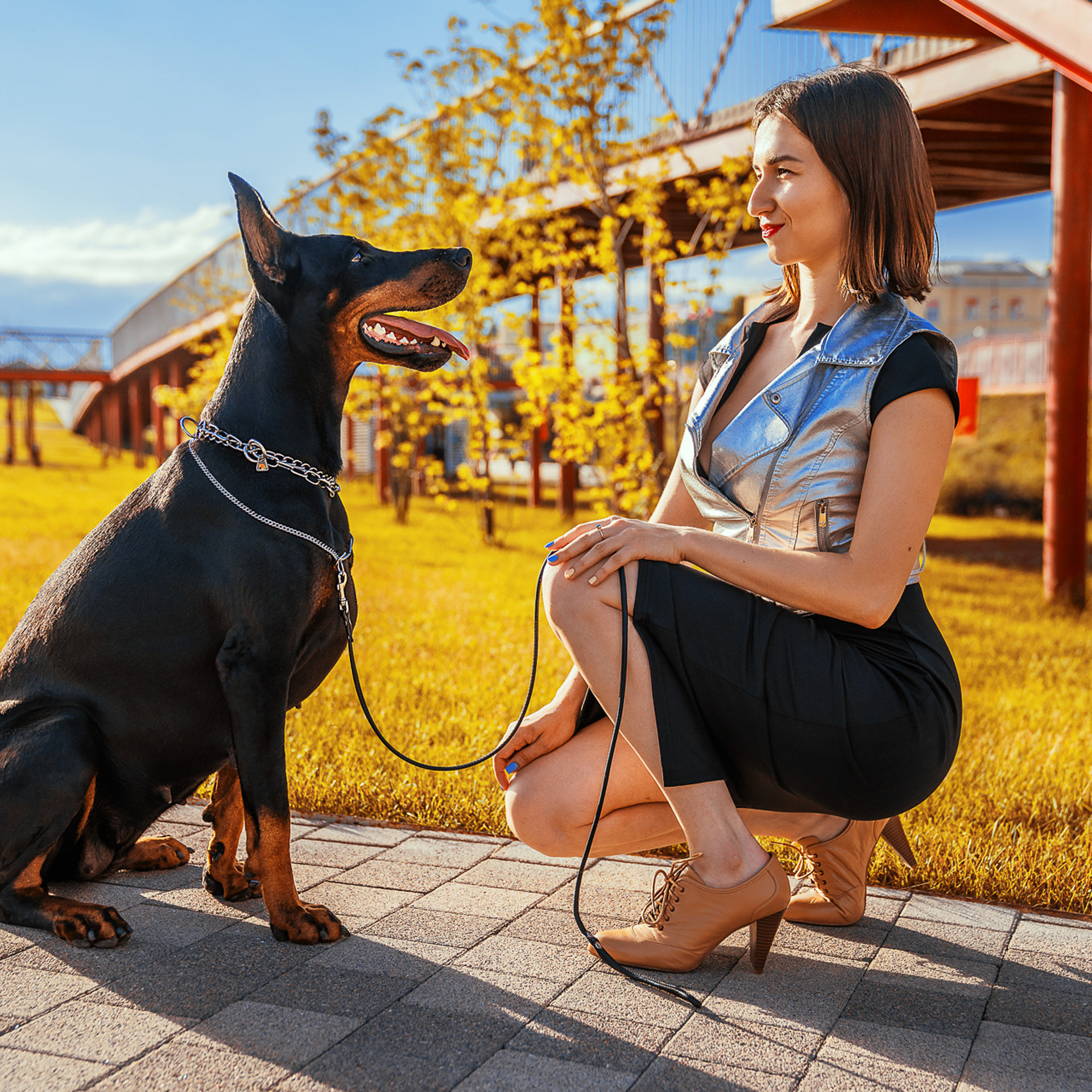 Фотосессия с Доберманом. Фотограф ОСОБЕННЫХ историй в Туле Свищенкова Виктория