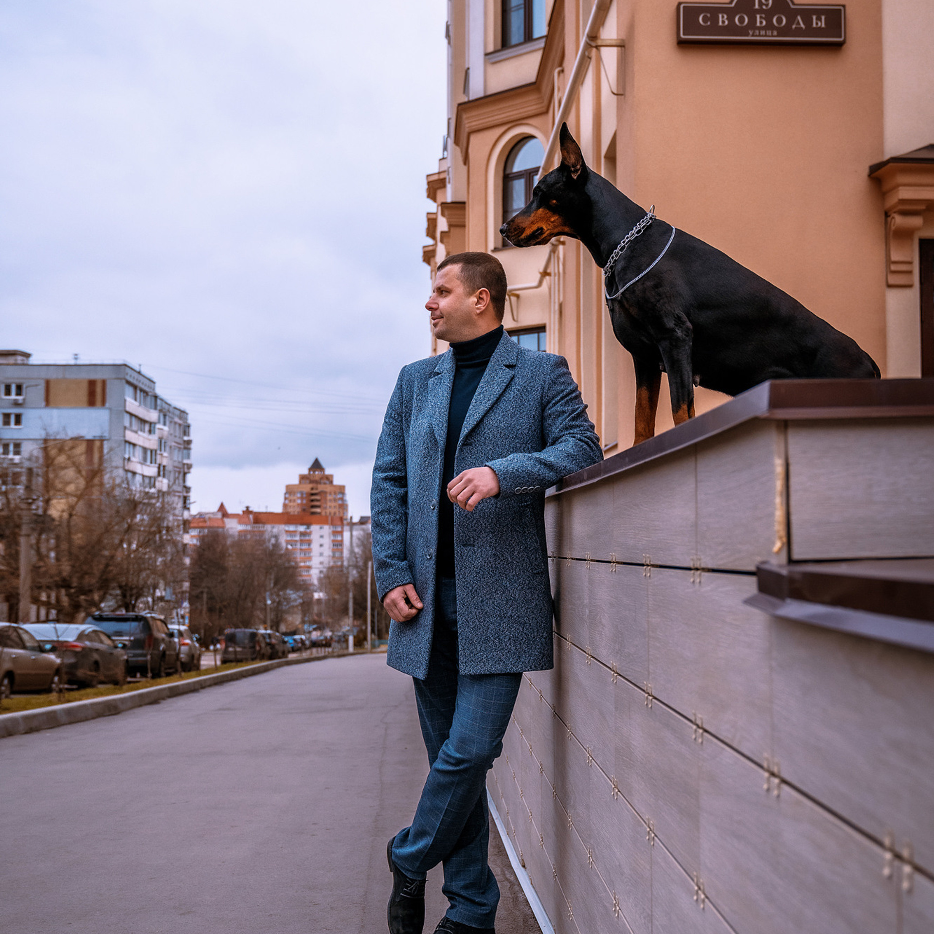 Фотосессия с Доберманом. Фотограф ОСОБЕННЫХ историй в Туле Свищенкова Виктория