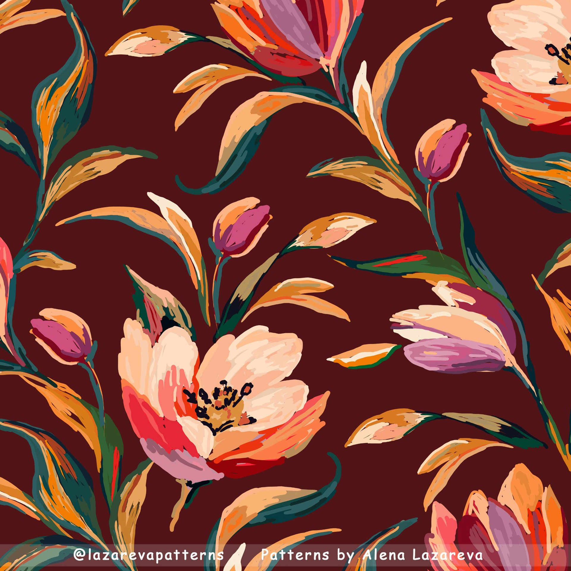 Surface Pattern Designer Alena Lazareva. Seamless patterns. Дизайнер Алена Лазарева. Alena Lazareva artist & pattern design