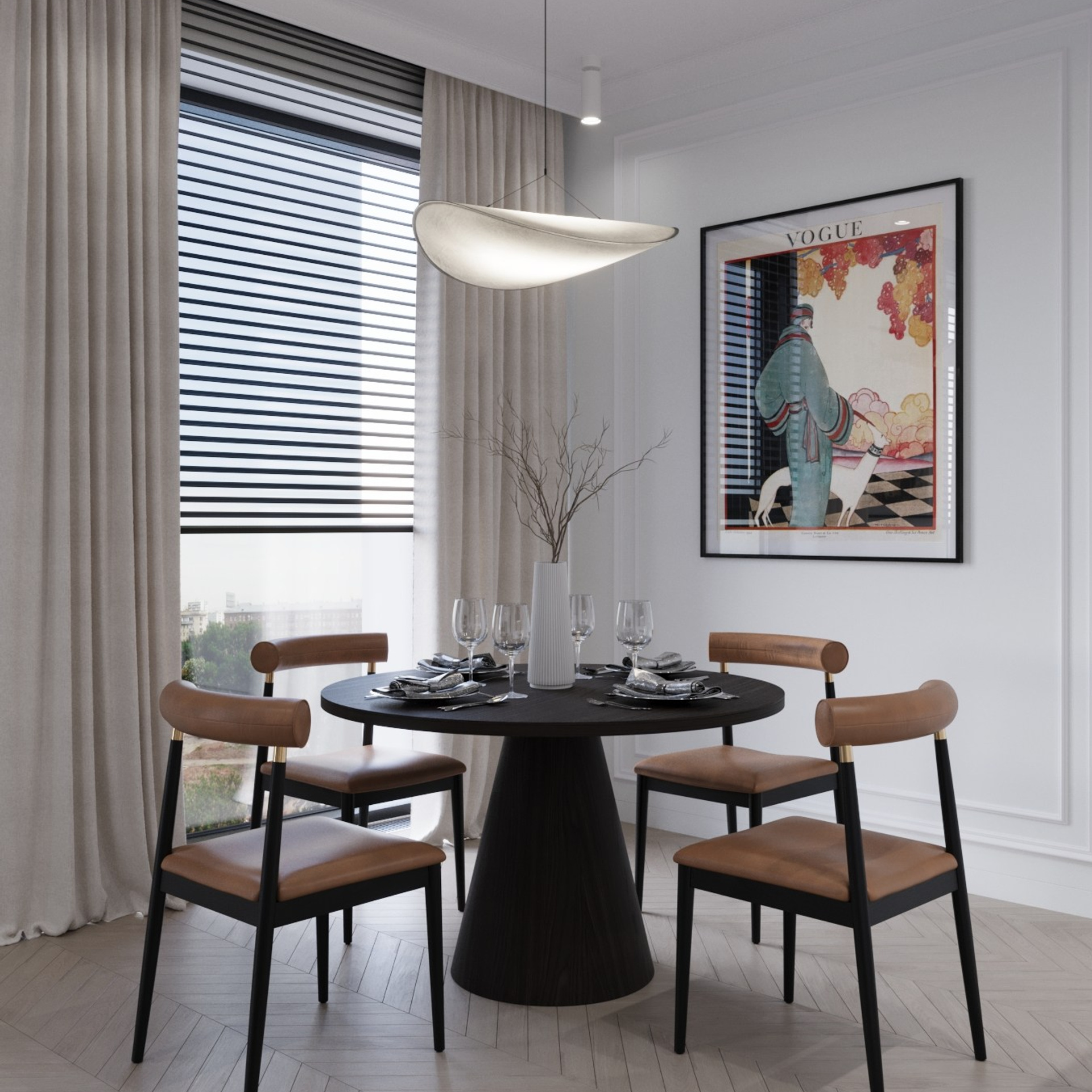 Визуализации квартиры в современном стиле. ЖК ПРИЧАЛЬНЫЙ