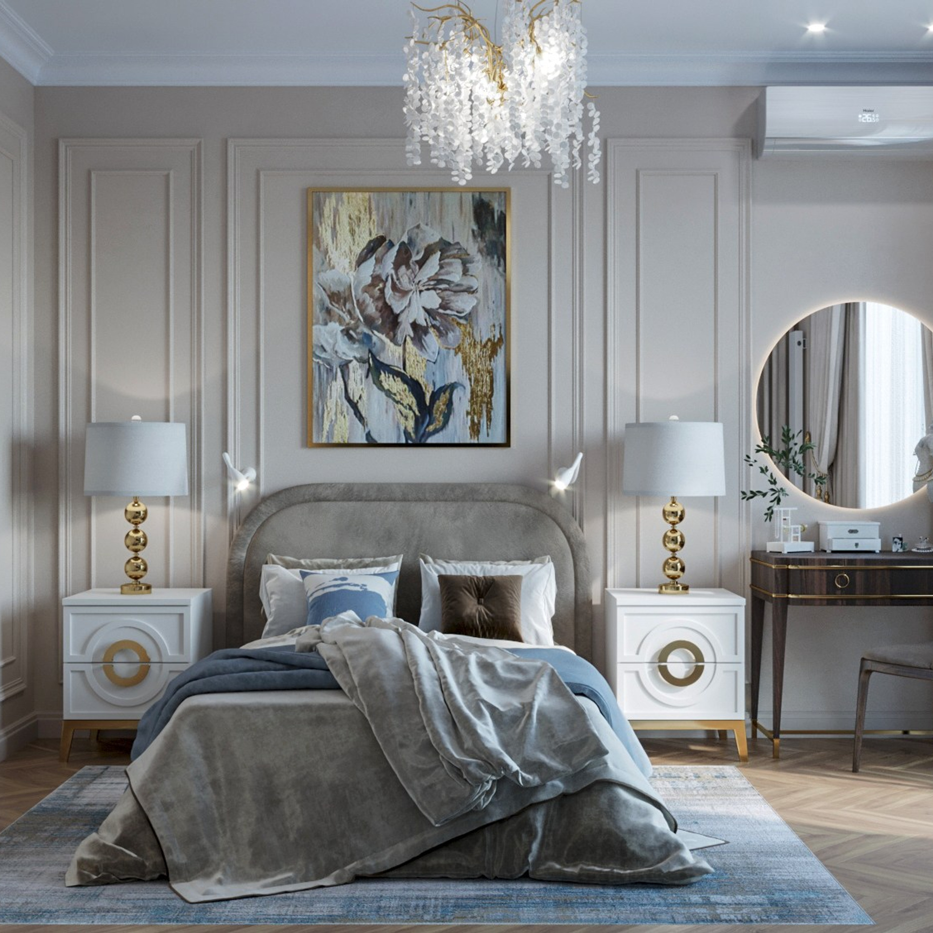 Визуализации интерьера в классическом стиле. ЖК I LOVE 2