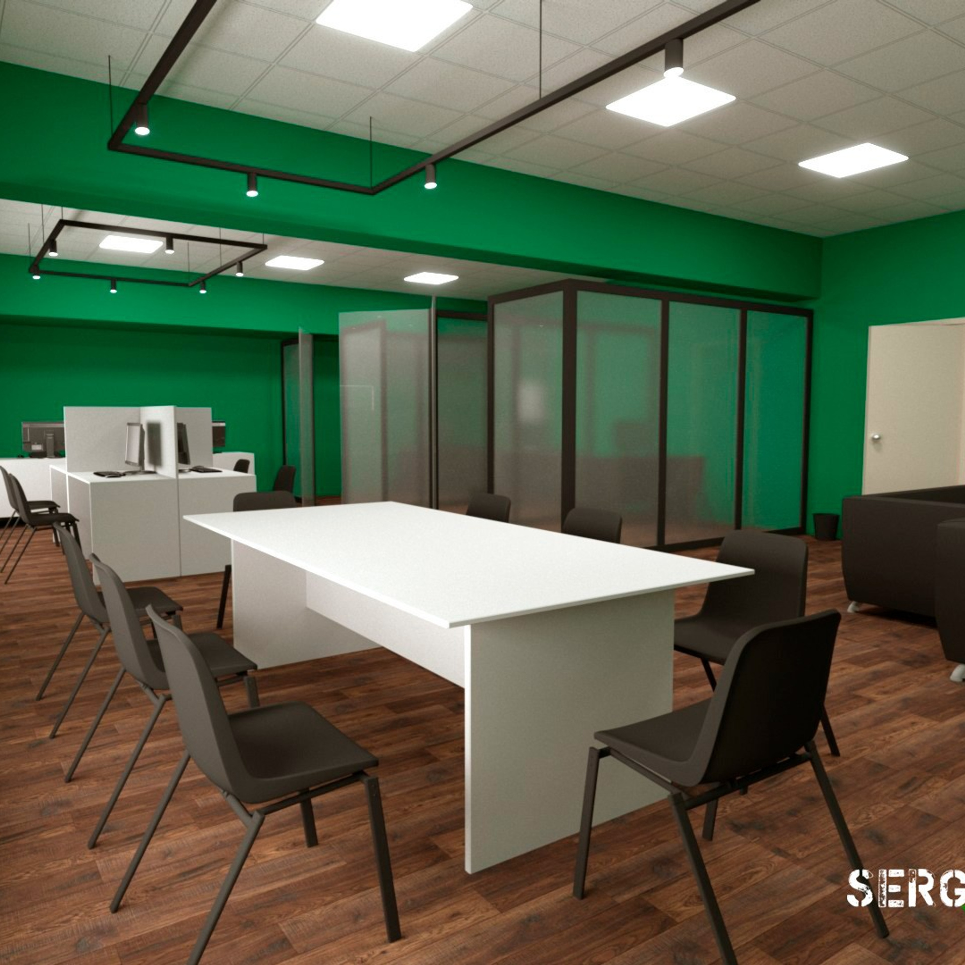 3D визуализация торговой точки, магазина, островка в Астане — заказать услугу