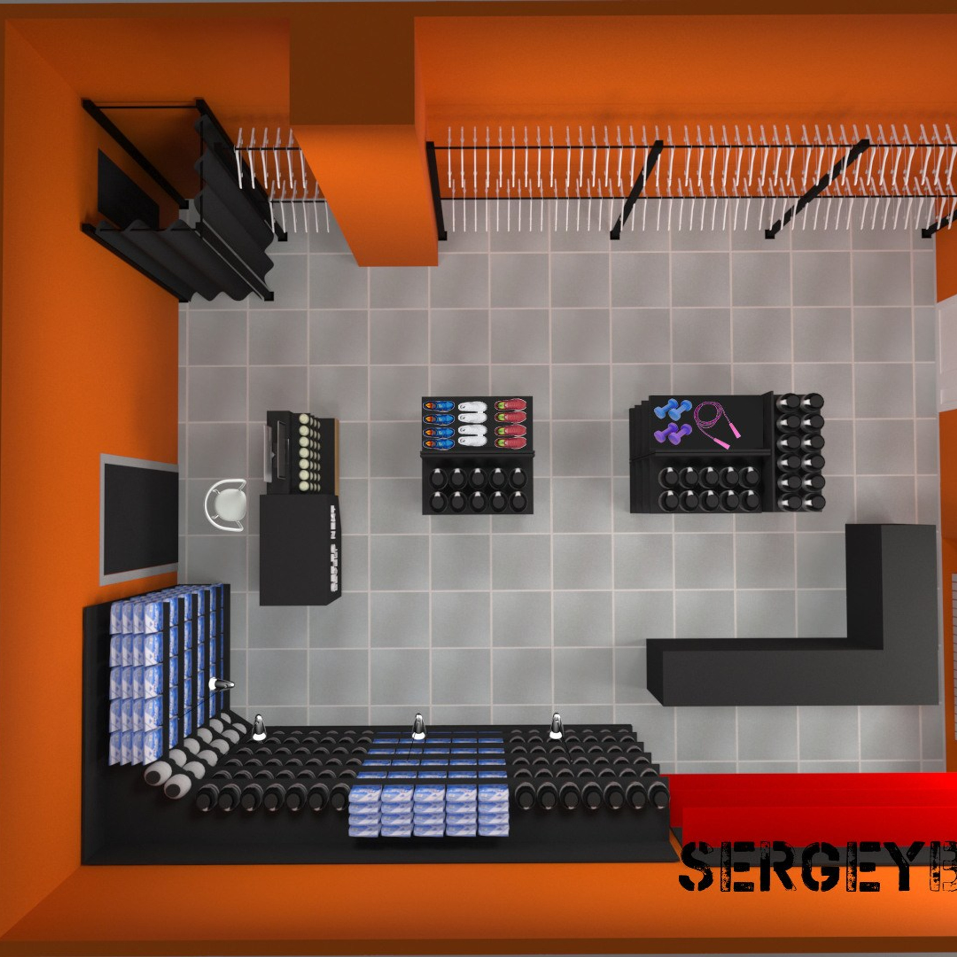 3D визуализация торговой точки, магазина, островка в Перми — заказать услугу