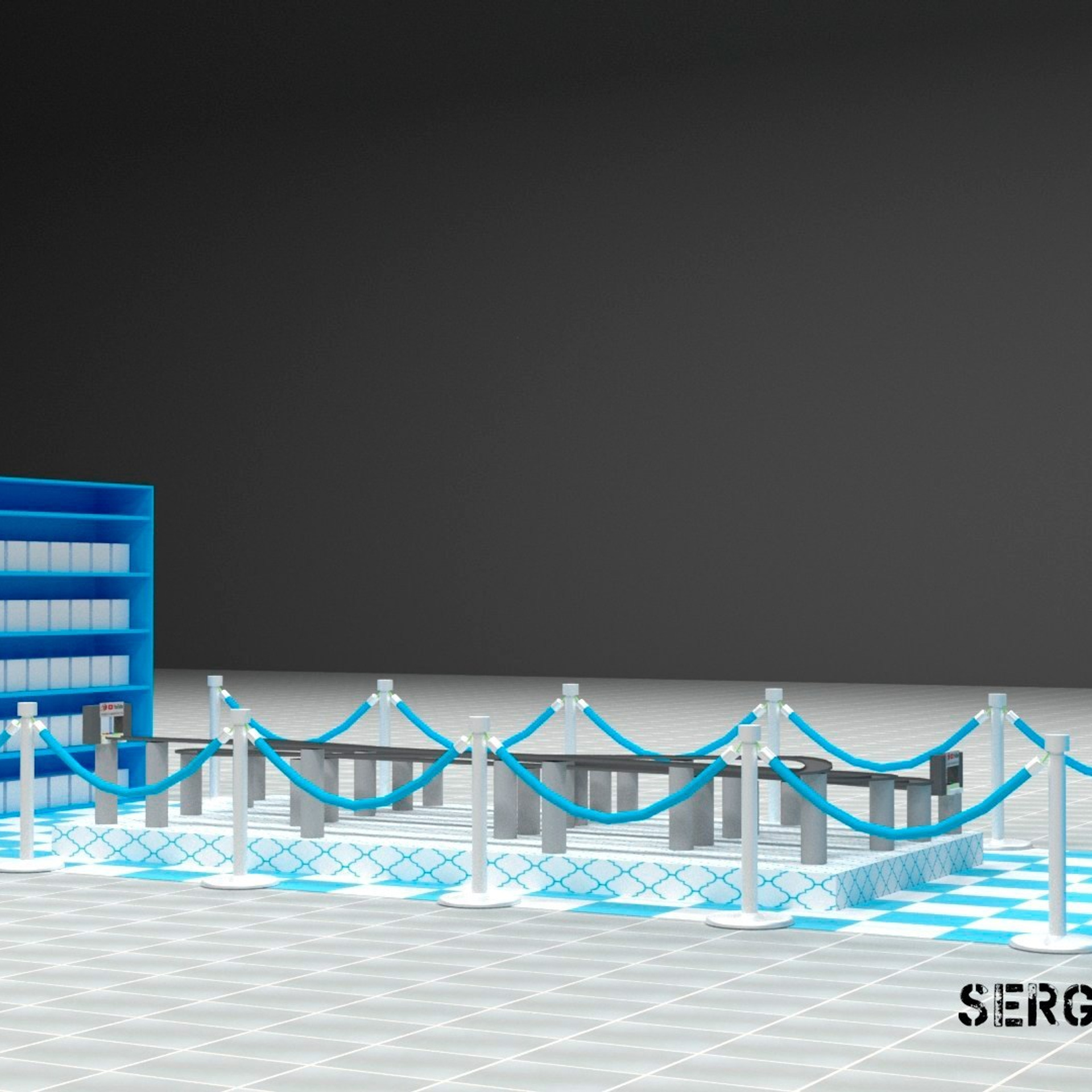 3D визуализация торговой точки, магазина, островка в Астане — заказать услугу