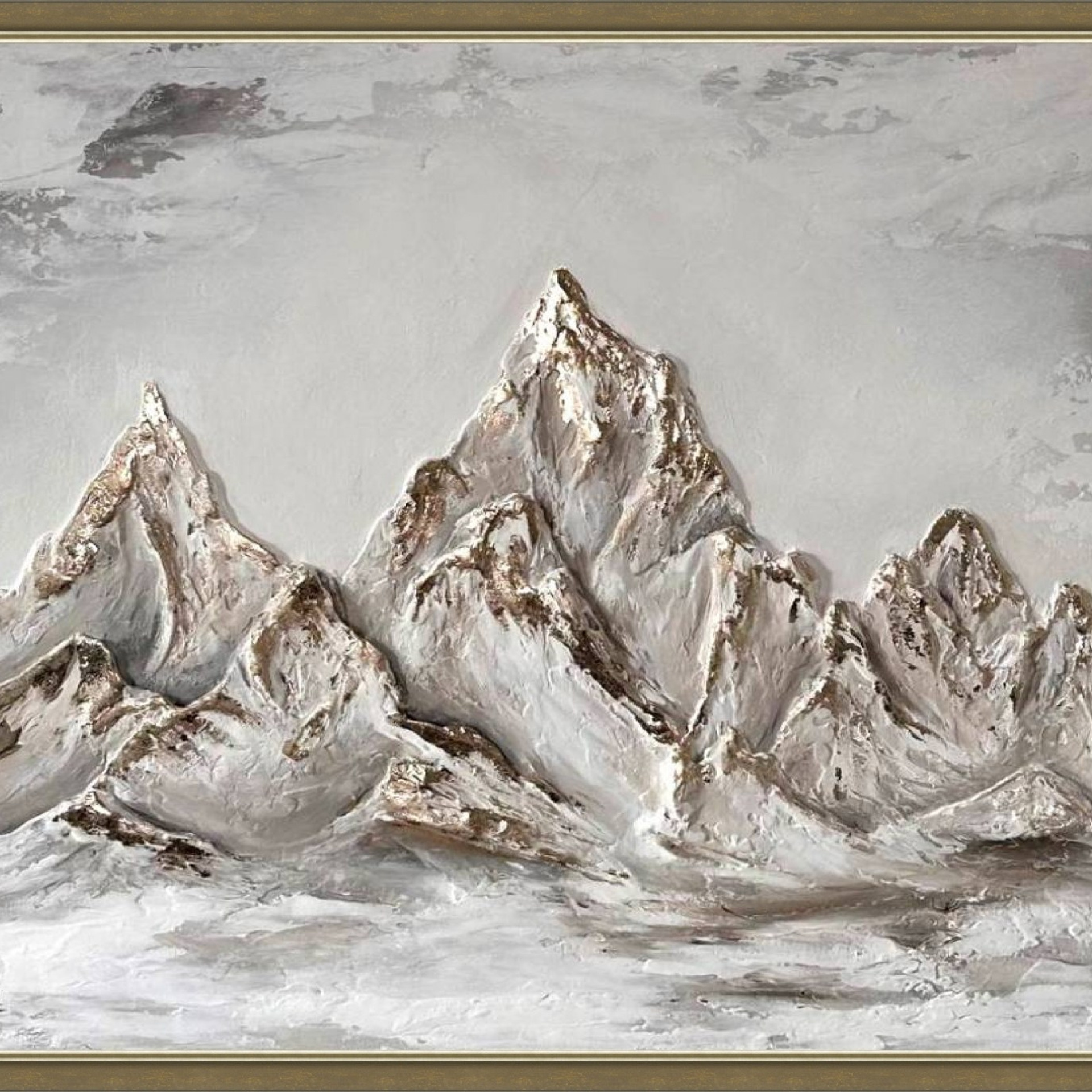 ЗОЛОТЫЕ ВЕРШИНЫ 25.500 RUB. Купить premium art, интерьерные картины в интернет-магазине MONA