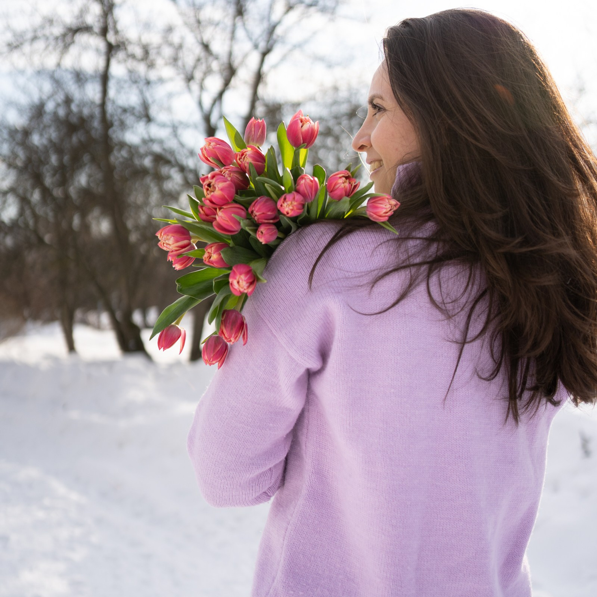 Ксюша и Тюльпаны женская съемка