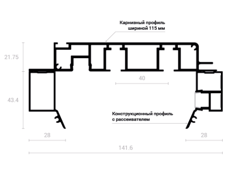Теневой профиль для гипсокартона Теневой профиль для натяжных потолков. Студия интерьерных решений SUNHOUSE. Натяжные потолки, шторы, текстиль