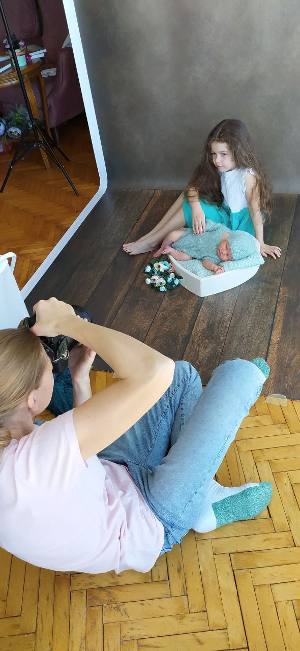 Newborn photoshooting. Professional family and children’s photographer in Izmir Irina Eron