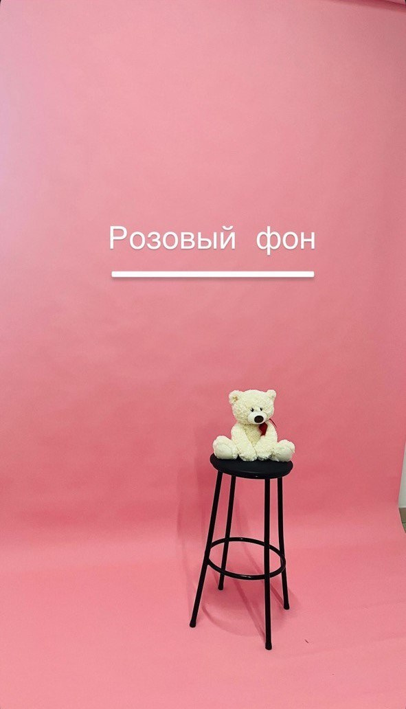 Розовый фон в фотостудии без фотографа Нижний Новгород