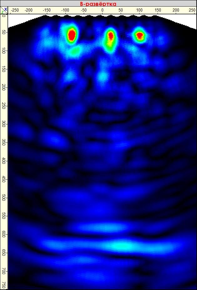 Определение наличия дефектов внутренней структуры бетона в монолитной железобетонной балке. Ультразвуковое и георадарное обследование бетонных и железобетонных конструкций в Москве и МО