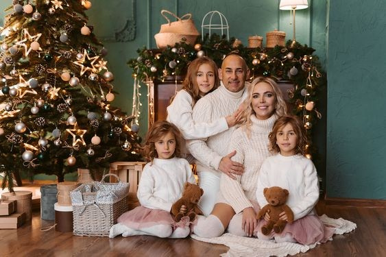 Одежда для семейной новогодней фотосессии. Свадебный и семейный фотограф в Ростове-на-Дону. Андрей Сайфутдинов