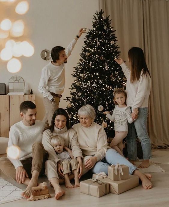 Одежда для семейной новогодней фотосессии. Свадебный и семейный фотограф в Ростове-на-Дону. Андрей Сайфутдинов