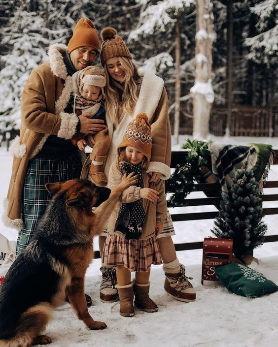 Одежда для семейной новогодней фотосессии. Свадебный и семейный фотограф в Ростове-на-Дону. Андрей Сайфутдинов