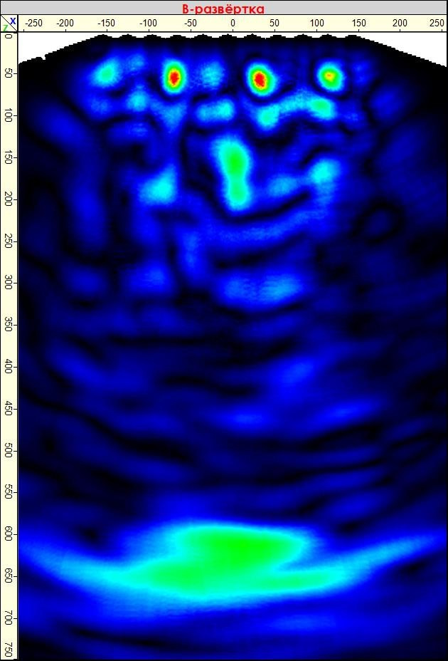 Определение наличия дефектов внутренней структуры бетона в монолитной железобетонной балке. Ультразвуковое и георадарное обследование бетонных и железобетонных конструкций в Москве и МО