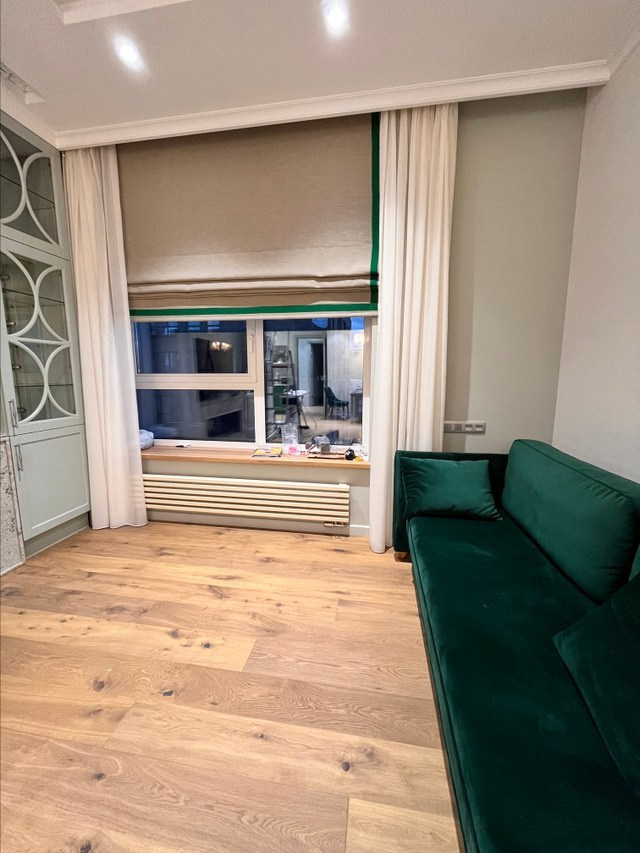 Римская штора с кантом