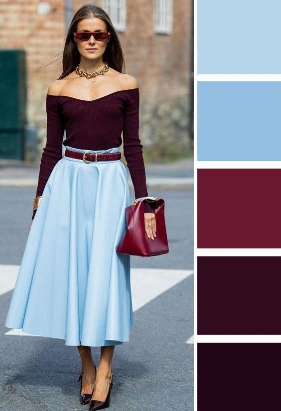 Сочетания цветов в одежде