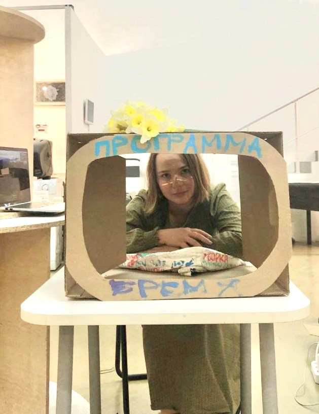 Olga Mikhalchuk is performing at Winzavod. Olga Mikhalchuk, visual artist