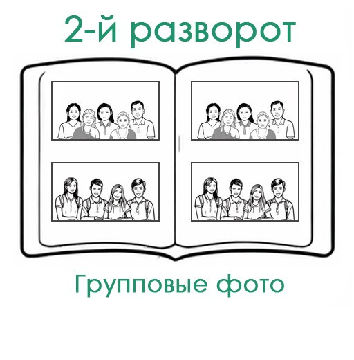 СШ. Минибук-3 Арт.№ 40. 2026. Выпускные альбомы для школ и детсадов в Тюмени | Фотофикус
