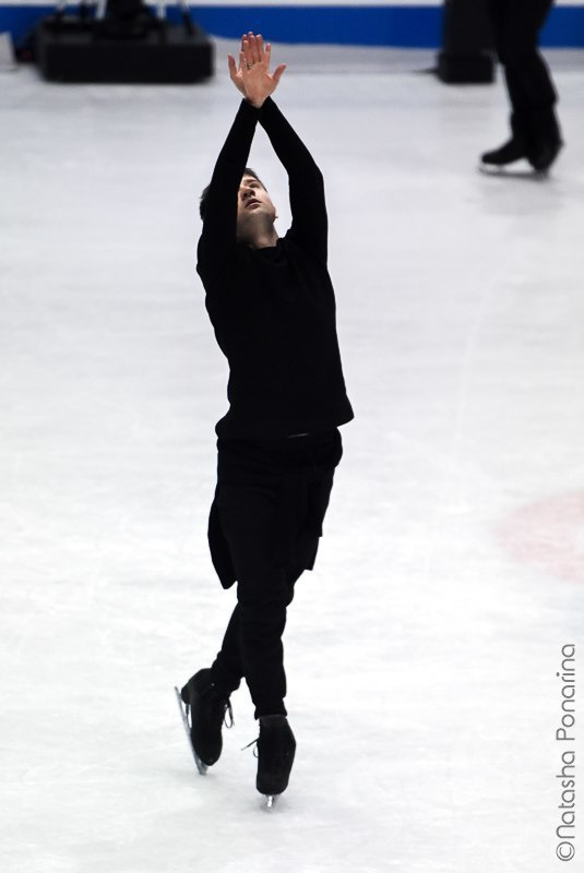 Misha Ge. Gala practice WC2018 in Milan. Russian figure skating photographer from Saint-Petersburg