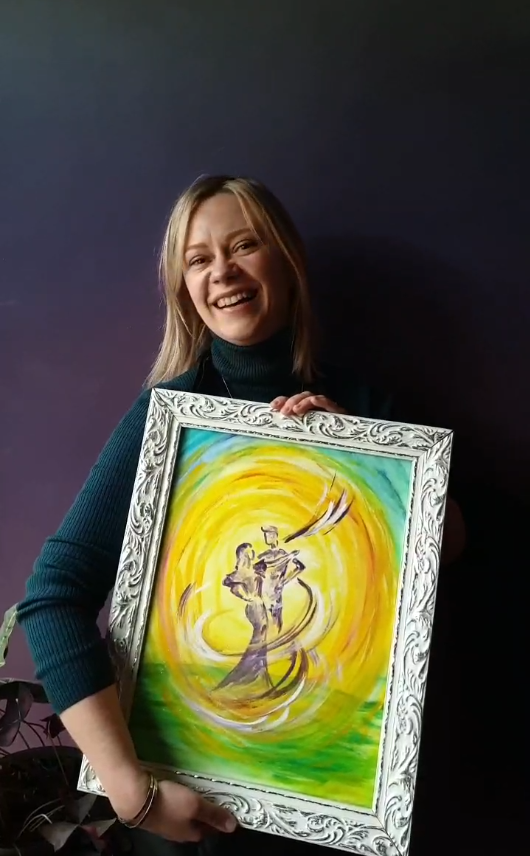 Мастер-класс "Интуитивная живопись" в Москве поселок Сокол - автор Марина Кузнецова