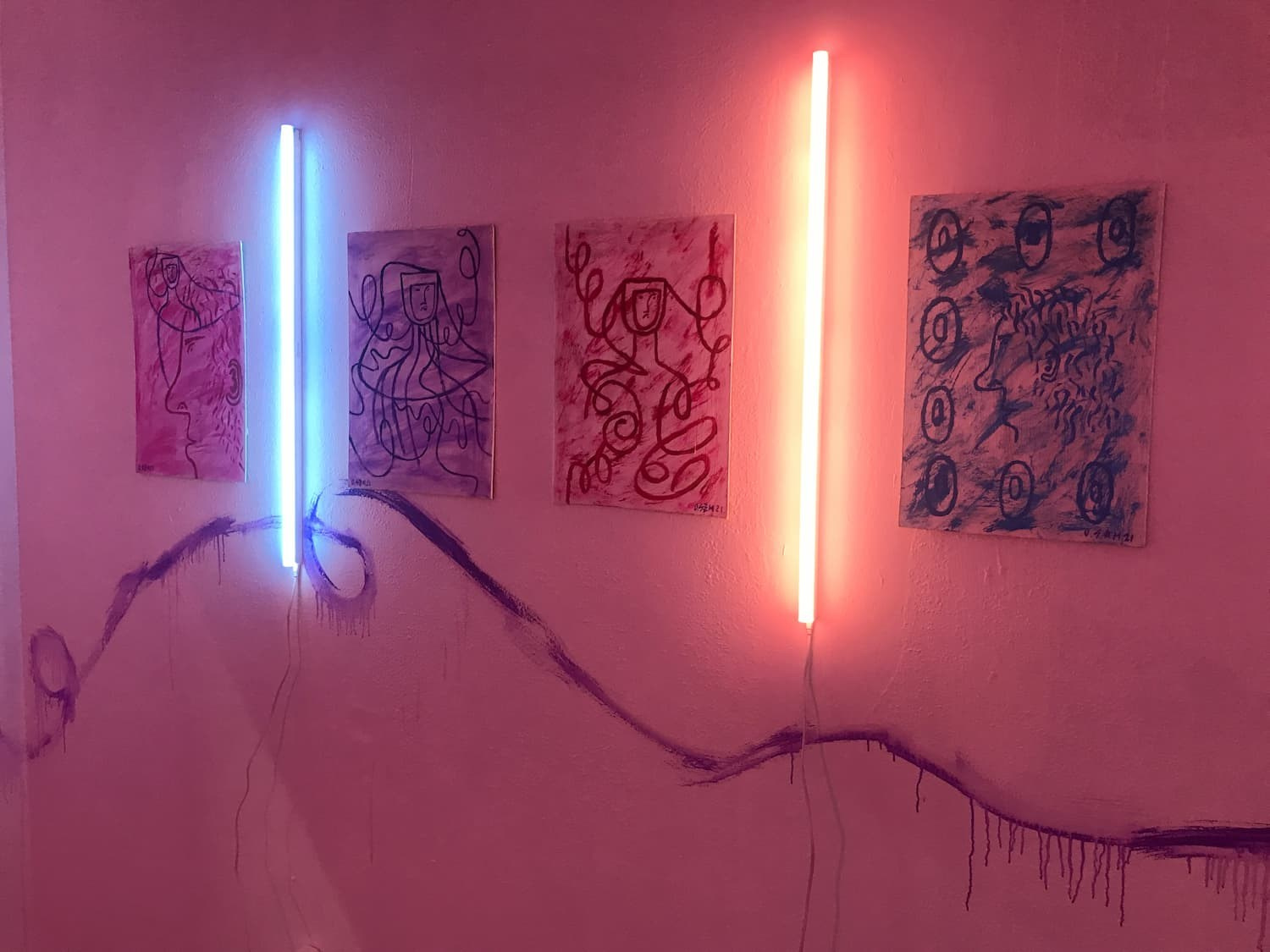 Экспозиция выставки "Три комнаты", Gallery 22, м. Белорусская