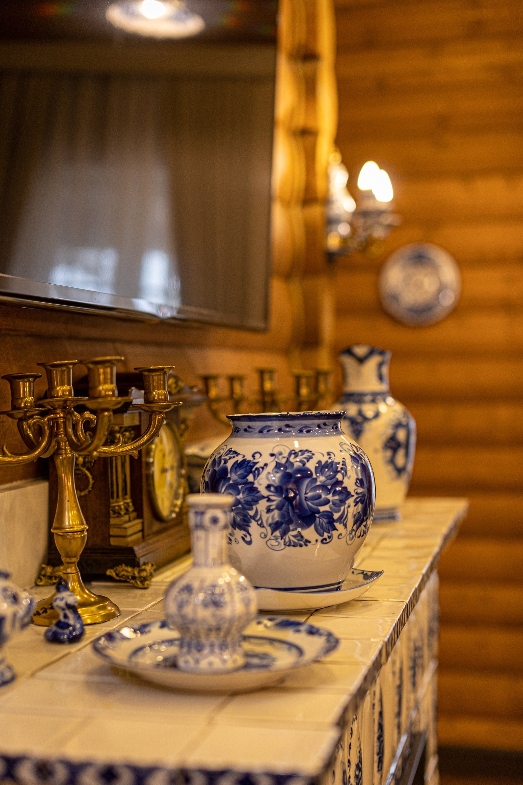 Банкетный зал «Гжель», ресторана «Дача ". Фотограф в Оренбурге. Профессиональный фотограф