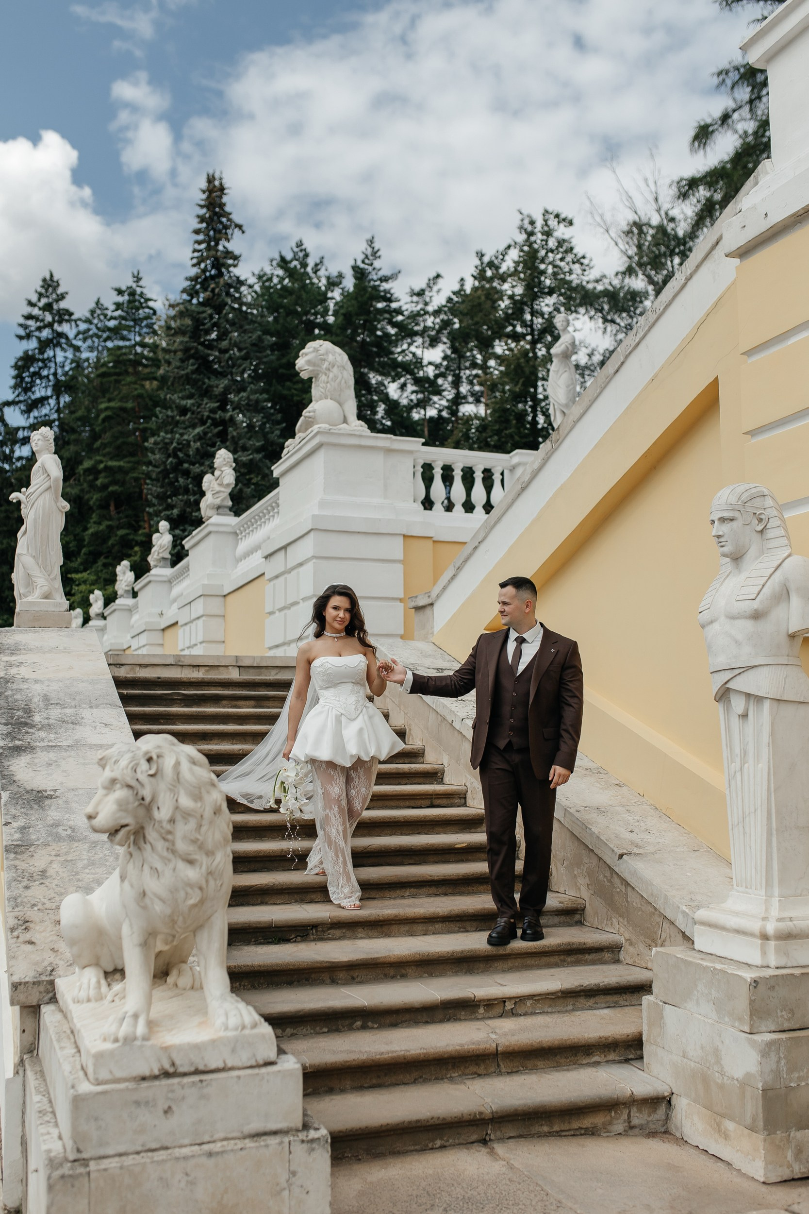 Свадебная прогулка в усадьбе Архангельское