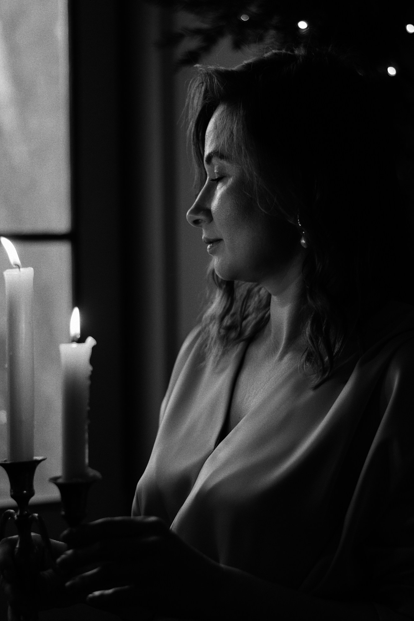 Кинематографичный черно-белый портрет, фотограф Дарья Мустафина