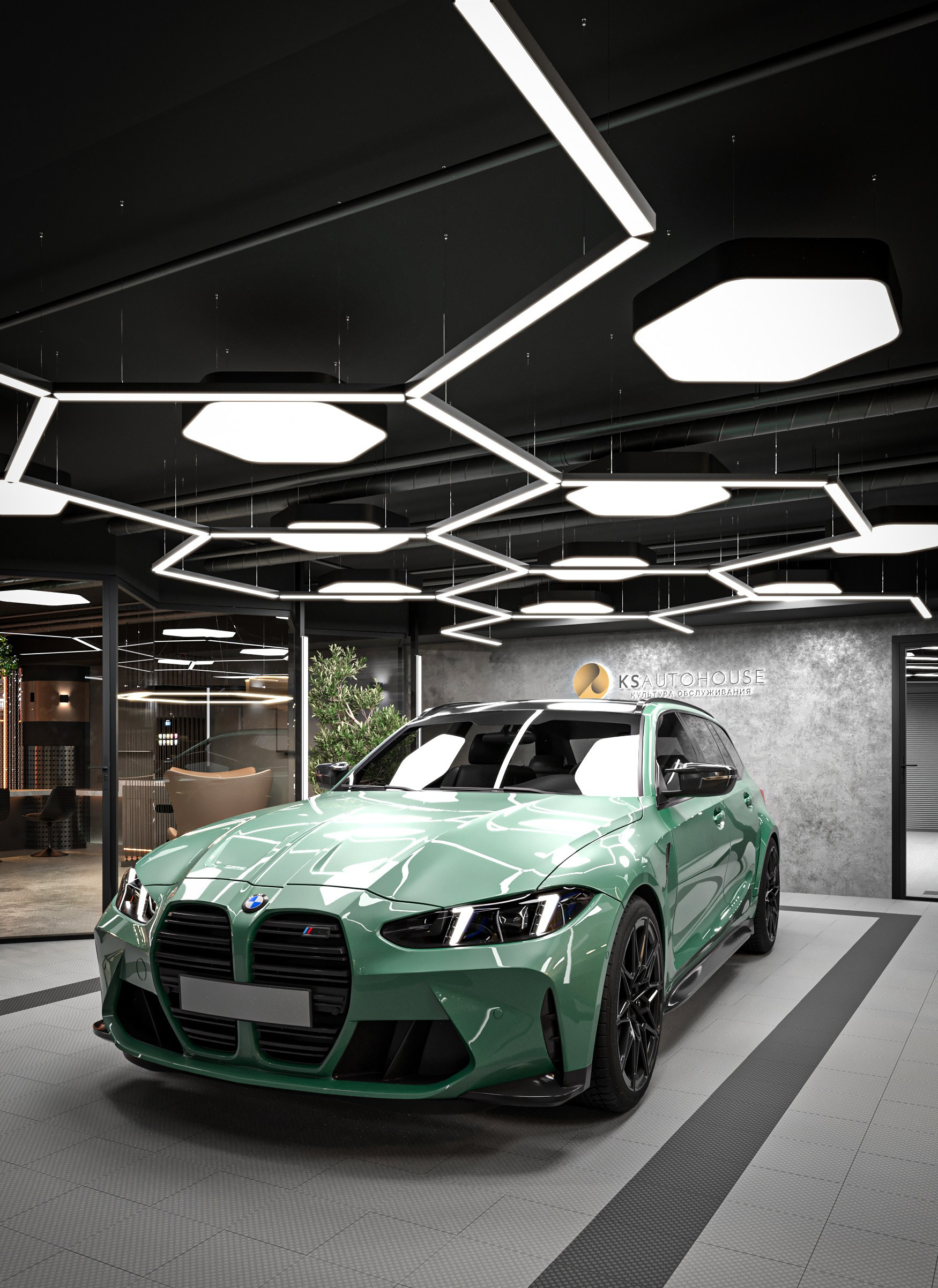 KS Autohouse — Автомоечно-детейлинговый комплекс, г. Санкт-Петербург. Дизайн интерьера и экстерьера в Санкт-Петербурге Яна Емельянова