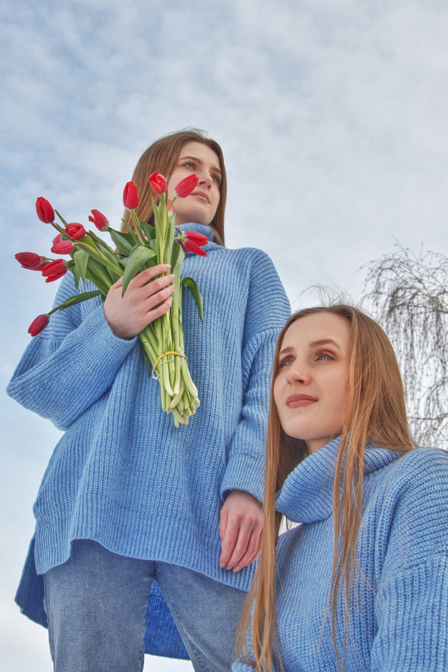 Сестры Алена и Александра Весной…. Творческая, семейная Фотосъемка ДоброДарова Елена Омск