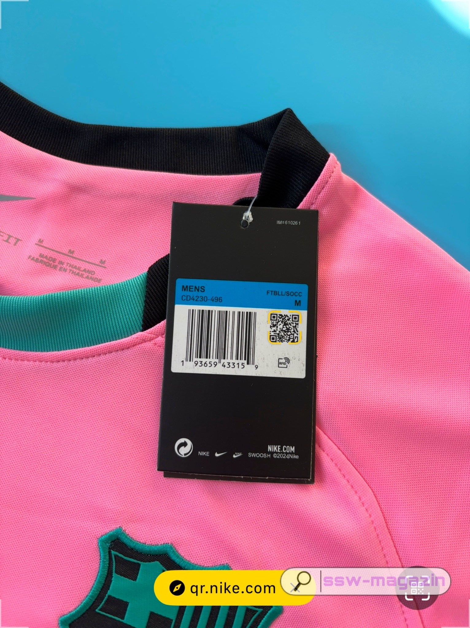 Футболка Barcelona 2020-2021 розовая купить. Футбольный магазин — ssw_magazin