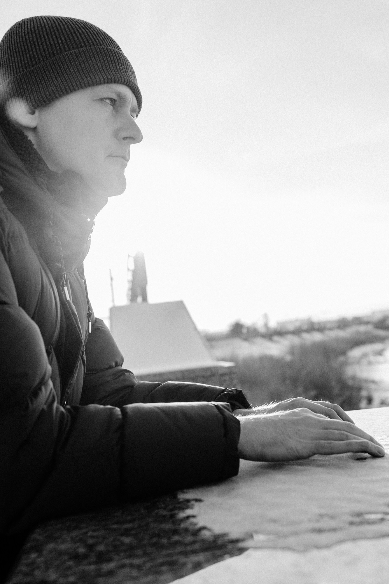 Мужской портрет зимой, Тюмень | Фотограф Дарья Мустафина. Портретный фотограф Тюмень Дарья Мустафина