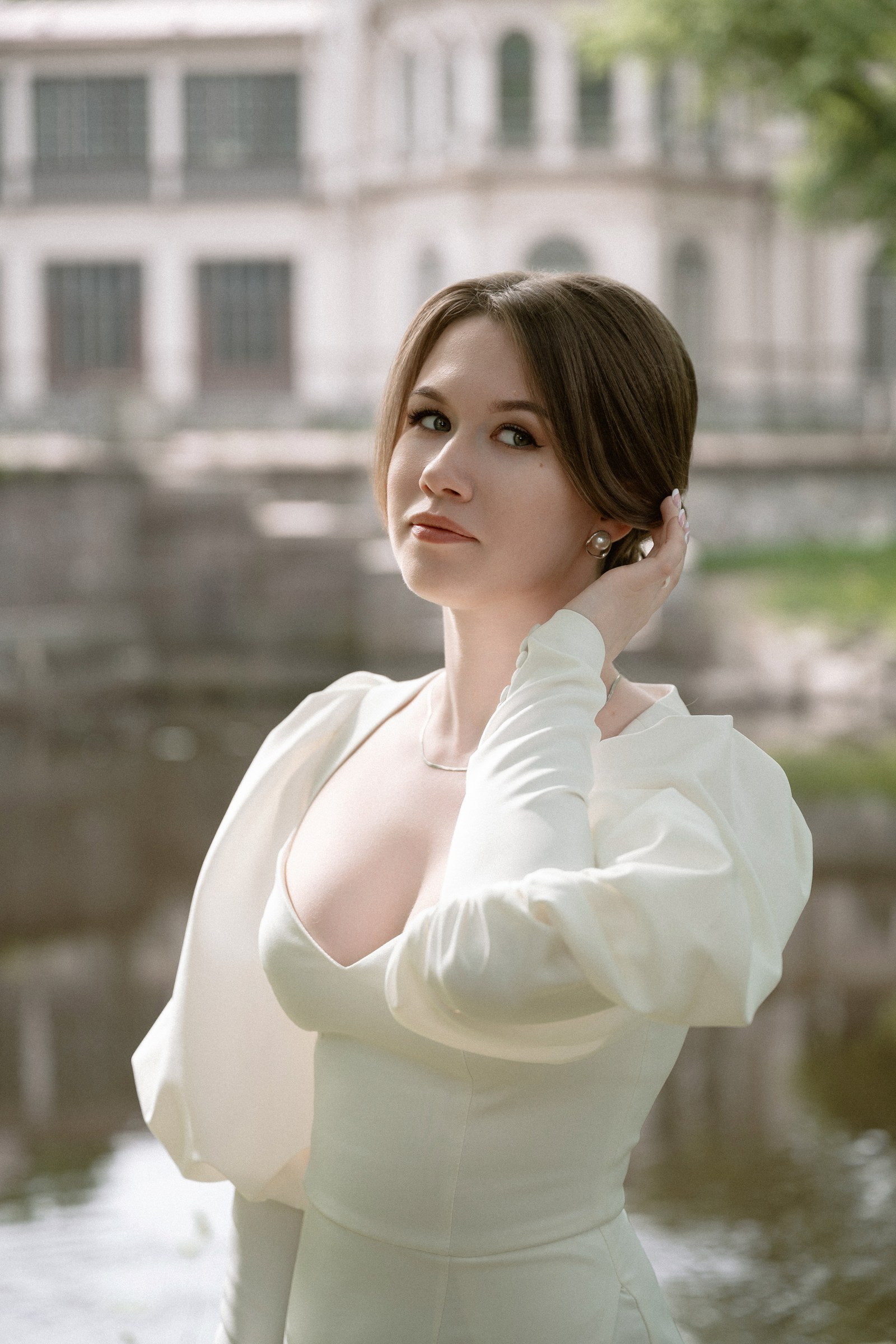 свадебная фотосессия в Лопухинском саду