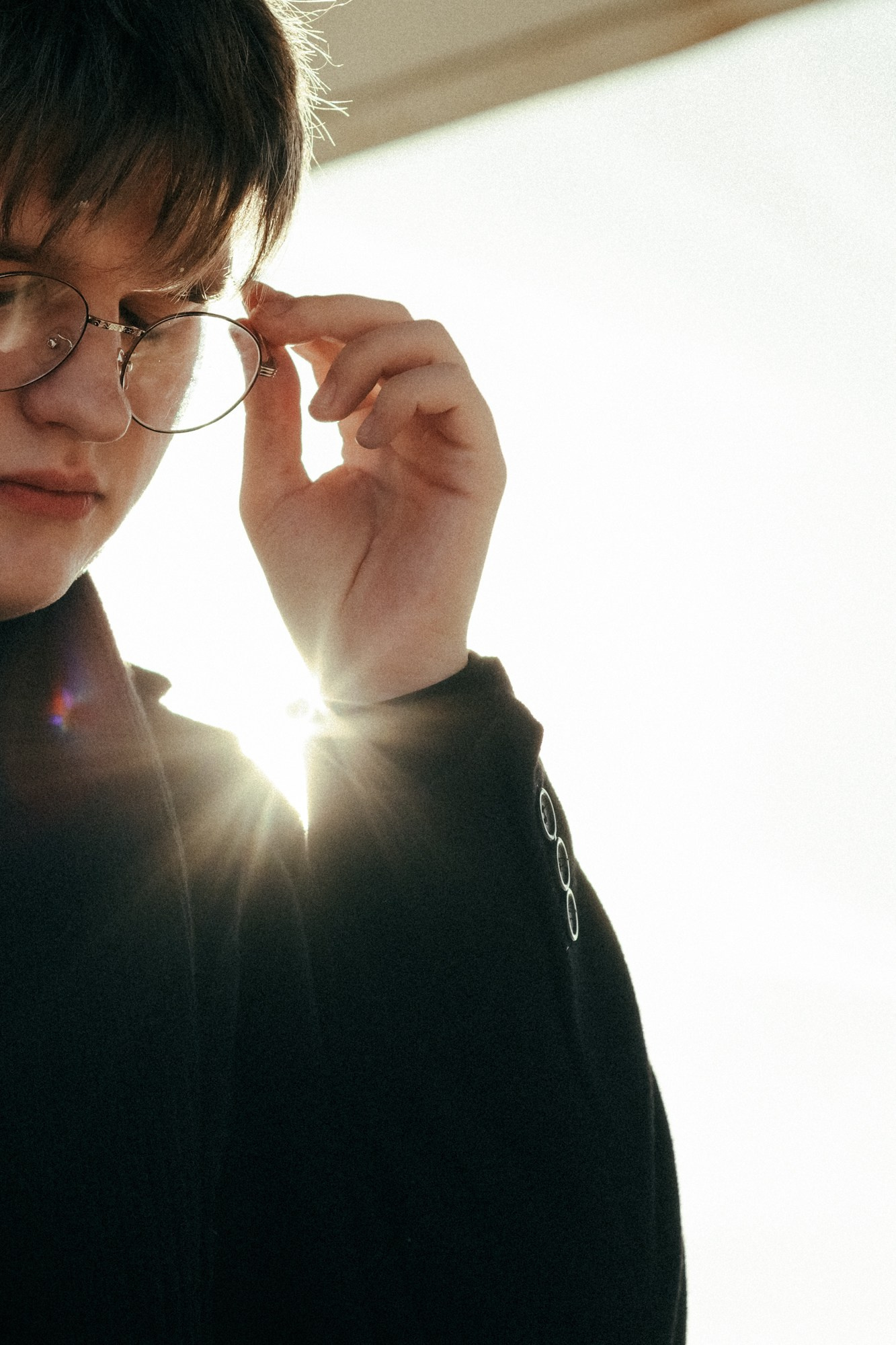 Игра света и тени, мужской портрет